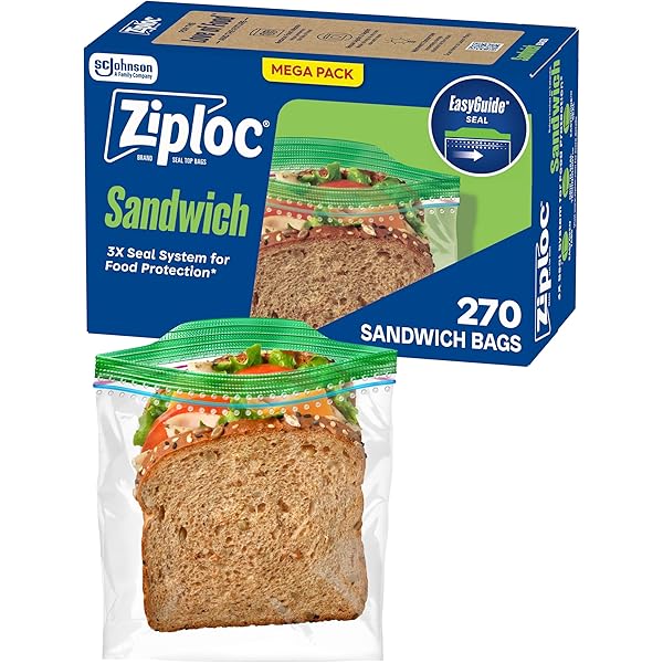 Amazon.com: SC Johnson Professional Ziploc Brand Sandwich Bags