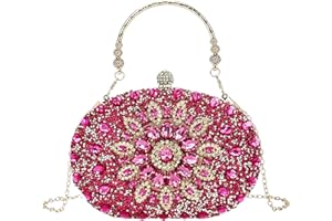McBecdy Clutch Purses For Women Rhinestone Evening Purse Sparkling Handbags Crystal Clutch For Wedding Party