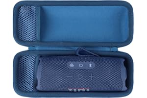 Lebakort Hard Case Compatible with JBL Flip 7 6 5 4 Waterproof Portable Speaker (Blue Case)
