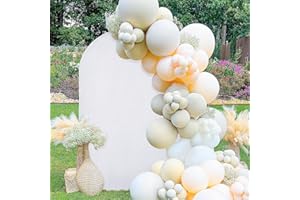 White Arch Cover Backdrop Fabric- Yvmeu Wedding Spandex Arch Cover Stretchy Backdrop Fitting Double-Sided Round Top Chiara Backdrop Cover for Party Birthday Baby Shower Decor (6.6 x 3.2 ft, White)