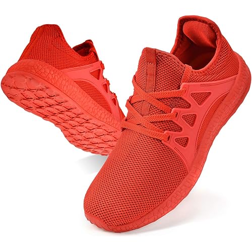 Biacolum Mens Non Slip Running Shoes Breathable Lightweight Sneakers Slip Resistant Athletic Sports Gym Work Tennis Shoes…