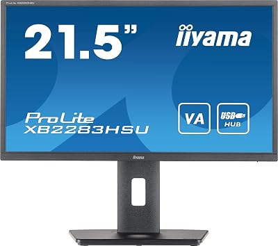 iiyama XB2283HSU-B1 21.5 inch VA Full HD 1080p 1ms HDMI DP USB Hub Monitor