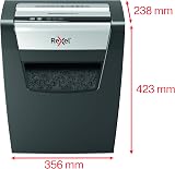 Rexel Momentum X312 Cross Cut Shredder 13-12 Sheets 23 Litre Bin Black view 7