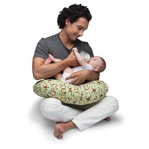 Boppy Pillow Slipcover, Classic Monkey Business/Green in Oman