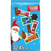 HERSHEY'S, REESE'S, YORK Assorted Chocolate Christmas Candy, 32.45 oz | Christmas Chocolate Candy with KISSES, Peanut Butter Cups and Peppermint Candy, Christmas Candy Bulk, Holiday Candy