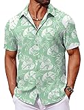 COOFANDY Men's Casual Shirts Resort Wear Short