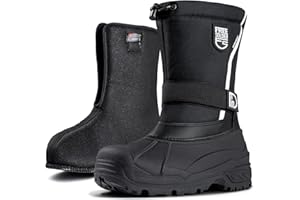 FREE SOLDIER Mens Snow Boots Insulated Waterproof Hiking Winter Shoes Nonslip Outdoor Ankle Cold Weather Boots