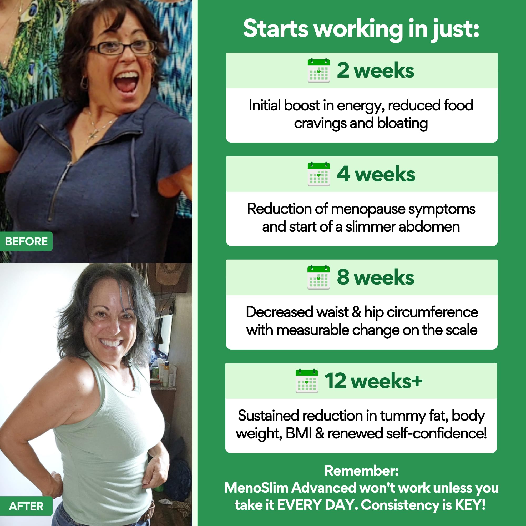 VoomVaya MenoSlim Advanced Menopause Weight Loss for Women - Menopause & Perimenopause Supplements for Women - Estrogen Supplement & Menopause Relief for Hot Flashes, Bloating, Energy - 60 Capsules