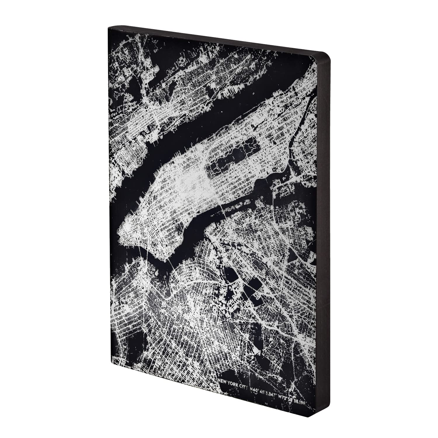 Nuuna Nightflight Over NYC Silver Notebook 165 x 220 mm Black/White