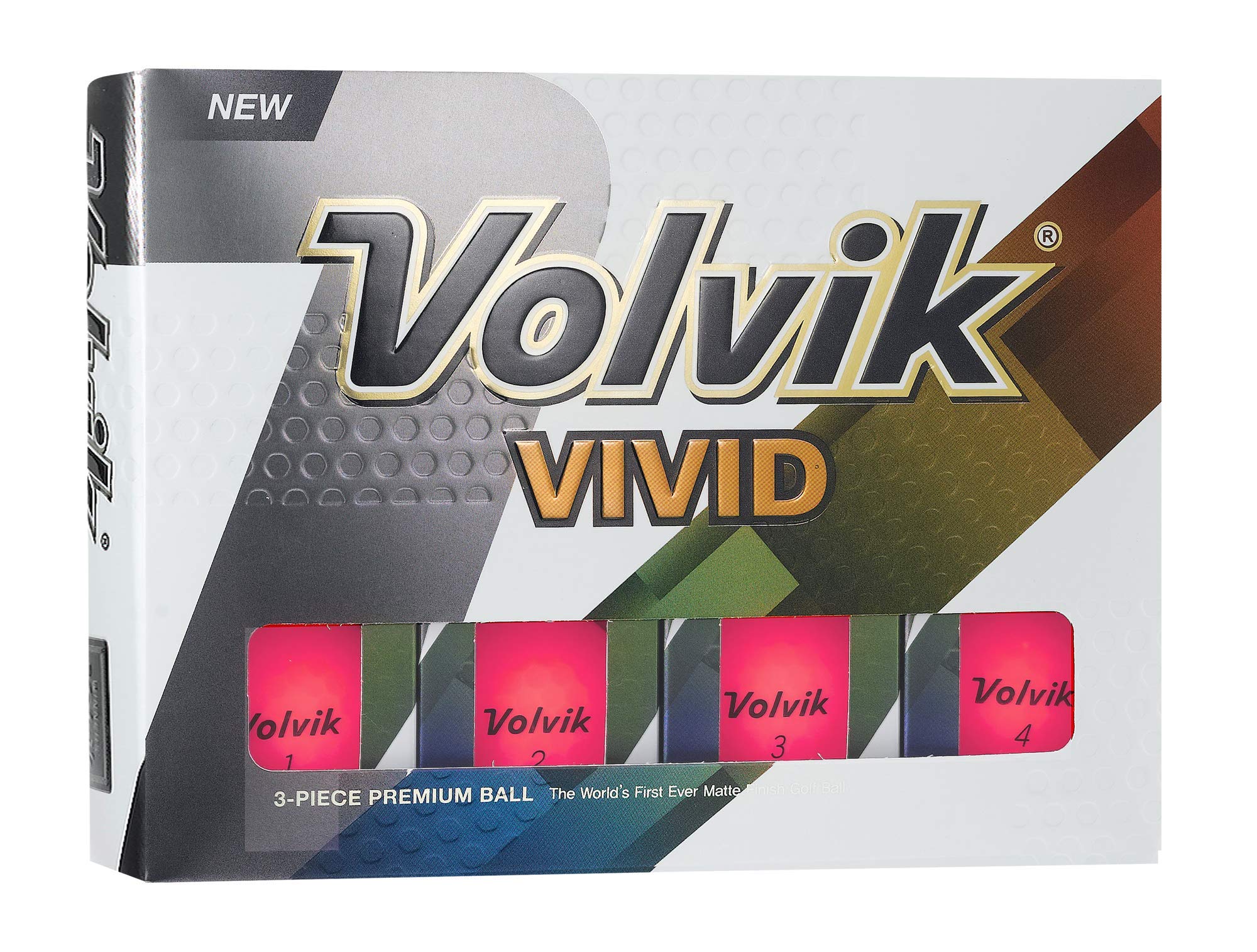 Volvik Vivid Golfball Pink