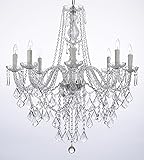 Crystal Chandelier Lighting 33ht X 28wd 8 Lights