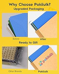 Pokiiulk Classic Baseplates Building Plates-Pack of