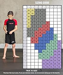 Elite Sports Kids Jiu Jitsu BJJ Rash Guard, Short