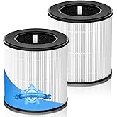 B-D02L/M05 Replacement Filter, Compatible with MOOKA B-D02L & M05 Air Purifier, for VEWIOR B-D02U, for KOIOS B-D02L, H13 HEPA Filter Replacement for M05/ B-D02L, 2 Pack