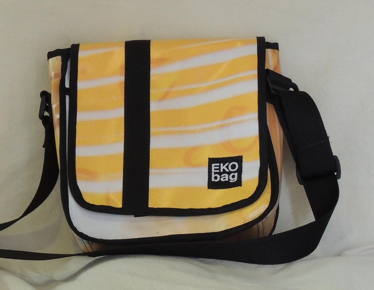 recycled messenger bag