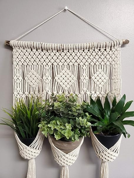 Dxyz Cotton Rope Planter, Ivory, 16x34 Inches