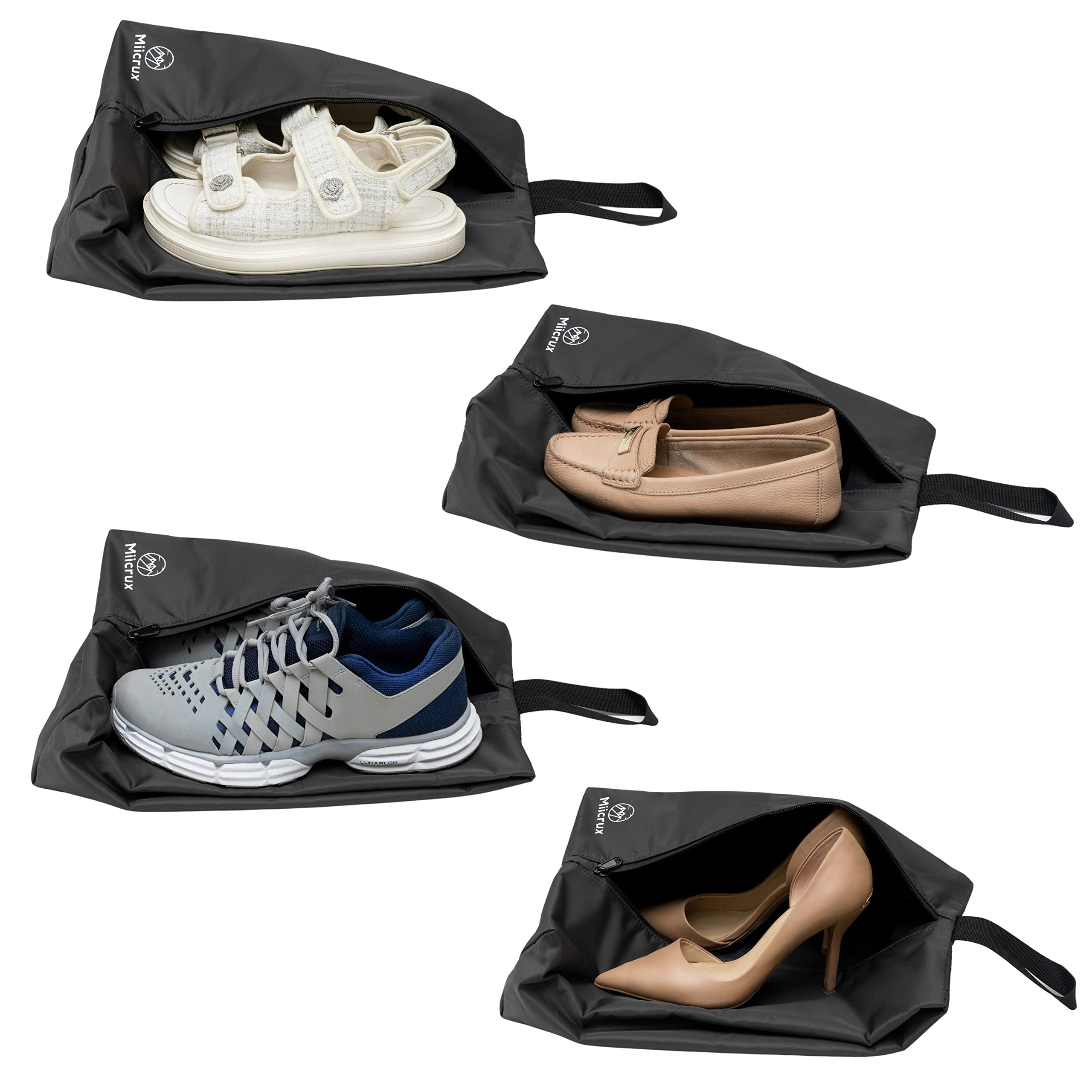 Travel Shoe Bag, Odor Absorbing Bag, Water Resistant, Shoe Storage, Organizer Shoe Pouch with Zipper for Men and Women