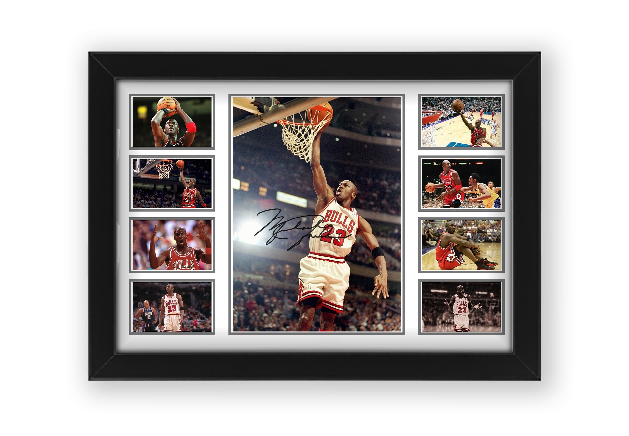 Michael Jordan Signed Poster Print - Limited Edition Autograph Fan Gift – Collectible Memorabilia Merchandise (Framed A3 (30x40cm))