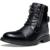 Vostey Men's Boots Boots for Men Casual Boots Motorcycle Combat Ankle Dress Boots Mens
