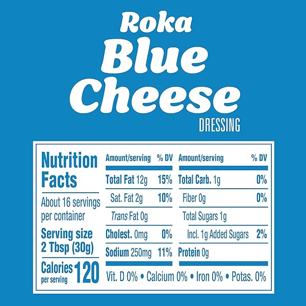 KRAFT ROKA BLUE CHEESE DRESSING, 16 FL OZ BOTTLE