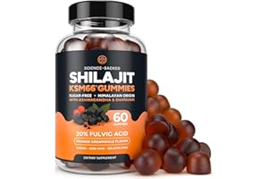 PURIFY LIFE Himalayan Shilajit Gummies for Men & Women - Shilajit with KSM-66 Ashwagandha & Shatavari for Energy, Hormone & Stress Support - Vegan, Sugar-Free, Non-GMO Adaptogens - Replace Resin or Capsules 60ct