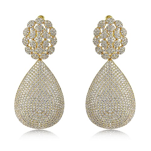 Mesmerizing Gold Toned Crystal |Earrings for women stylish|Earrings for girls