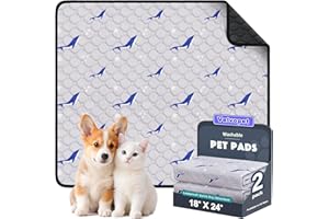 Velvopet Washable Pee Pads for Dogs, 2 Pack Puppy Pads, Super Absorbent & Leakproof with Anti-Slip Bottom for Dog Training, C