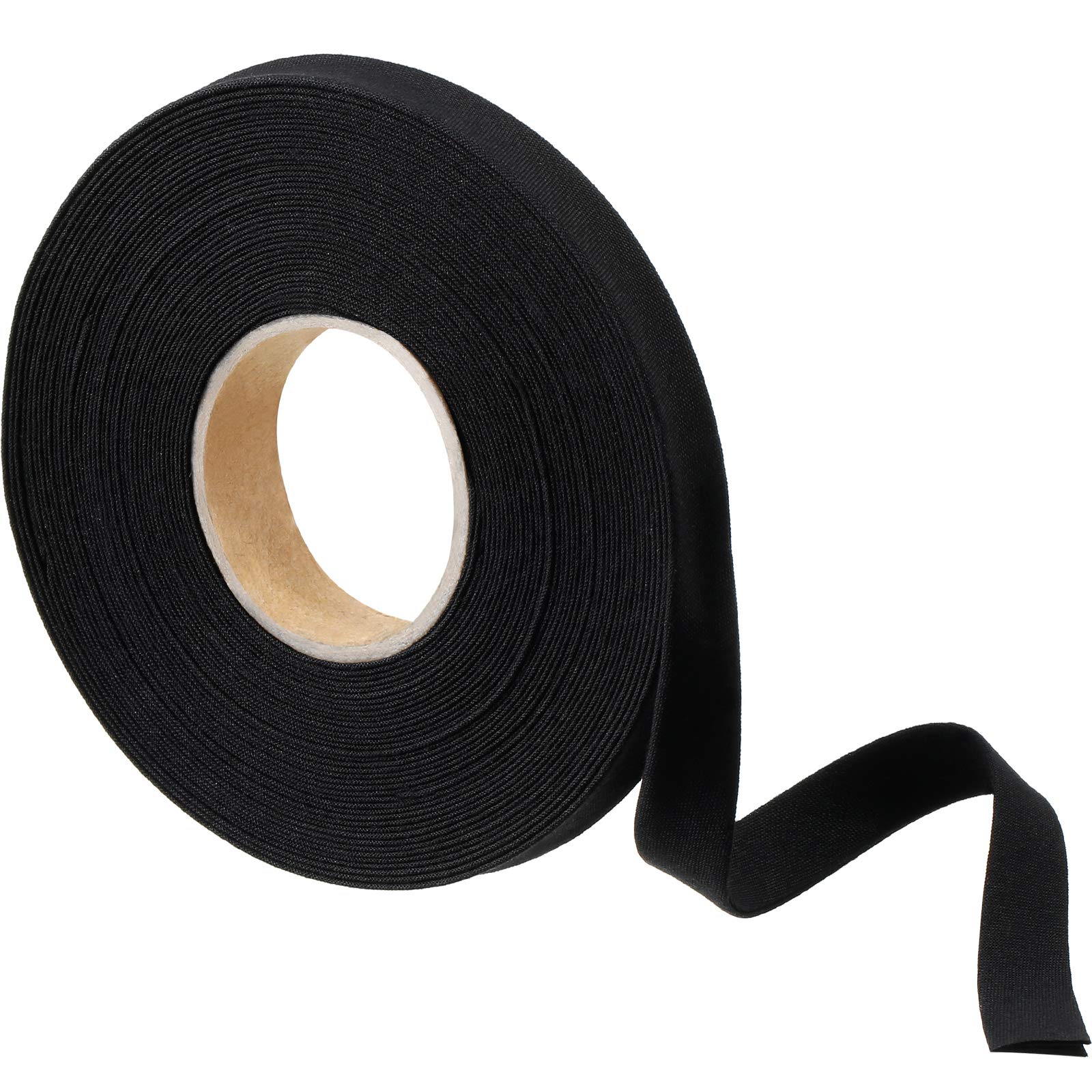 Jetec 1/2 Inch Double Fold Bias Tape Bias Binding Wide Fold Cotton Tape for Sewing Seaming Hemming Piping Quilting Projects(10 Yards,Black)