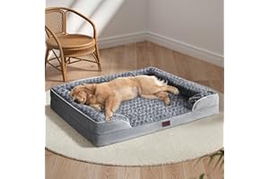 WESTERN HOME WH Dog Beds Large Sized Dog, Large Dog Bed Orthopedic, Washable Dog Couch Bed, Waterproof Removable Cover Dog Bed