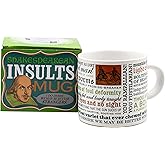 The Unemployed Philosophers Guild Shakespearean Insults Coffee Mug - Shakespeare's Wittiest and Meanest Insults - Comes in a Fun Gift Box, 14 oz.