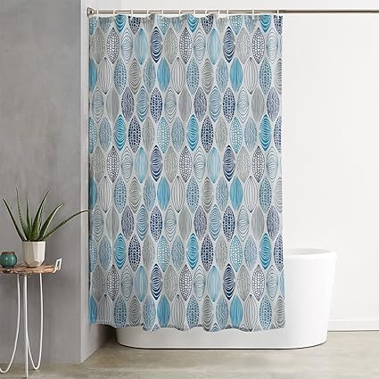 Amazon Com Ofloral Grey Blue Ethnic Round Stripes Grey Pale Blue