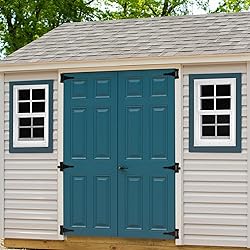 Tandefio 2 Pcs 12''x18'' White Flush Mount Shed