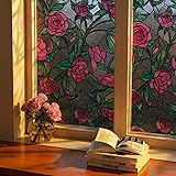 Oxdigi 3D Stained Glass Window Film - Static Cling