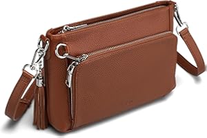 befen Genuine Leather Crossbody Bag Medium Shoulder Bag Anti Theft Purse with RFID