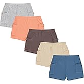 Cudlie 5-Pack Boys Baby & Toddler Shorts - Soft, Durable Play Shorts for Boys, Sizes 12 Months to 4T