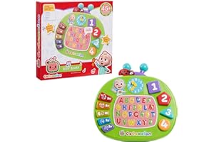 Just Play CoComelon Learning Melon Busy Board, Over 45 Phrases, Preschool Learning and Education, Kids Toys for Ages 18 Month, Amazon Exclusive