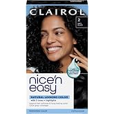 Clairol Nice'n Easy Permanent Hair Dye, 2 Black | 1 Pack | Zero Ammonia, PPD‑Free, 100% Gray Coverage with Bonding System | Pack of 1