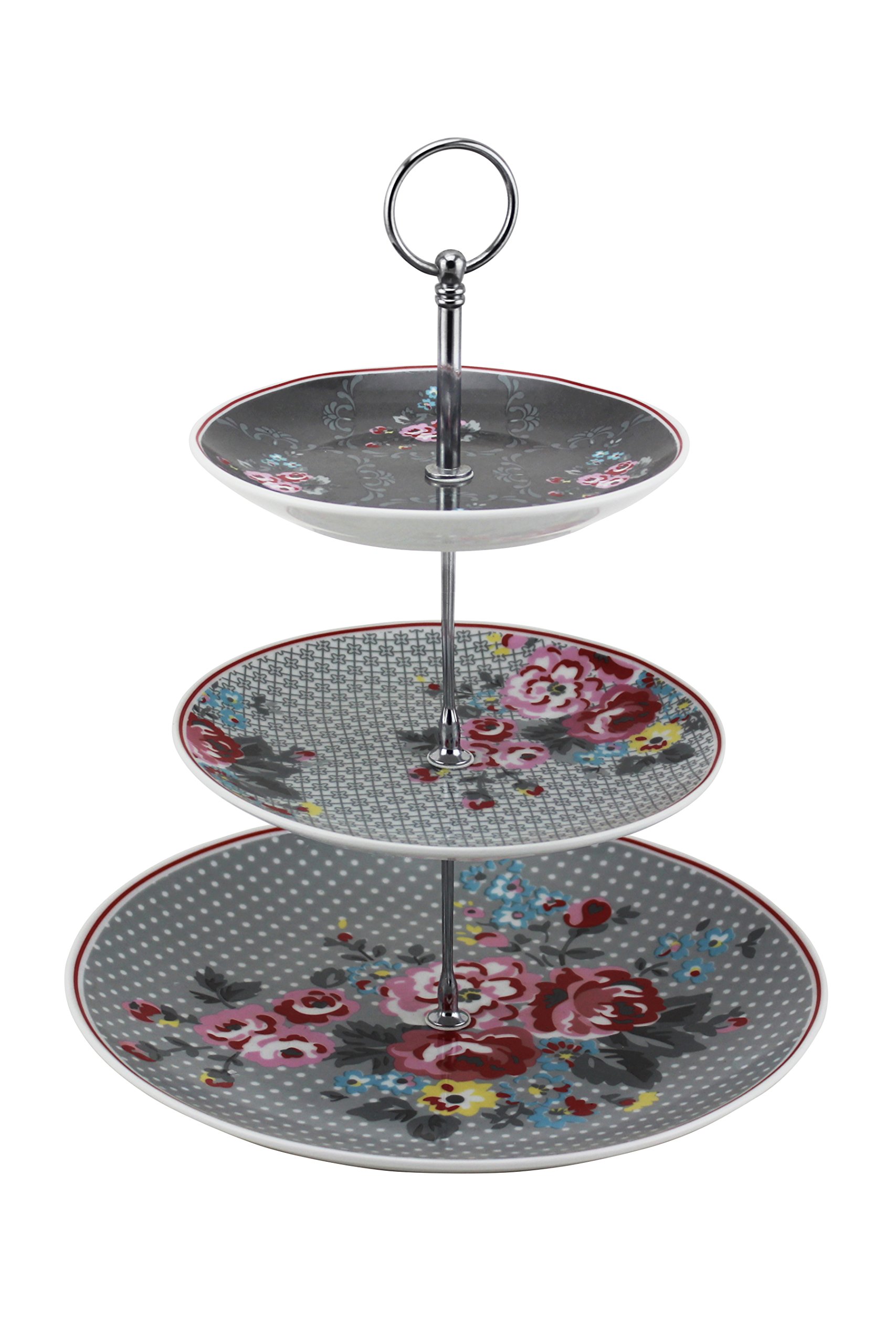 Premier Housewares Pippa 3-Tier Cake Stand, Multi-Colour