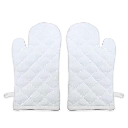 Daily Home Essentials Heat Resistant Microwave, Grill BBQ Pot-holder Cotton Kitchen Oven Mitt