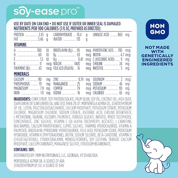 GOOD START | DR. BROWN’S SOY-EASE PRO BABY FORMULA POWDER, FOR SENSITIVE TUMMIES, DAIRY FREE AND LACTOSE FREE FOR FUSSINESS AND GAS, NON-GMO, 20 OZ