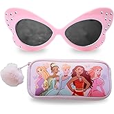 Pan Oceanic Disney Princess Girls Sunglasses with Matching Glasses Case for Kids