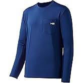 BASSDASH Men’s UPF 50+ Performance Long Sleeve T-Shirt UV Sun Protection Fishing Hiking Sports Shirts
