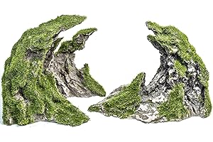 Novelsite Fish Tank Accessories, Aquarium Decorations, Scenery, Rock Ornaments - Create Aquatic Beauty with Premium Aquarium Decorations,8.5" W x 4.5" H x 3.2" D