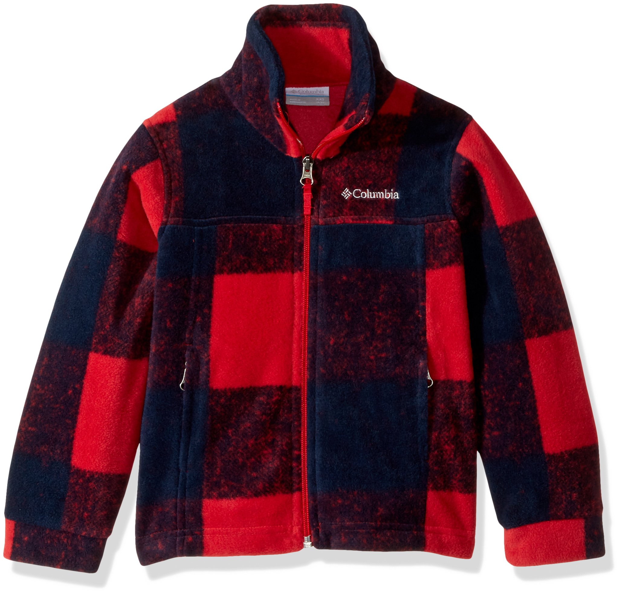 columbia plaid fleece jacket