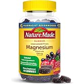 Nature Made High Absorption Magnesium Glycinate Gummies, 40 Count | Magnesium Supplement 100 mg per Serving for Muscle, Nerve, Bone and Heart Support, Magnesium Gummies, 20 Day Supply