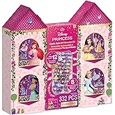 Make It Real: Disney Princess: Castle Style DIY Bracelet Kit - 332 pcs Jewelry Set, Create 12 Bracelets, 8 Exclusive Charms, 