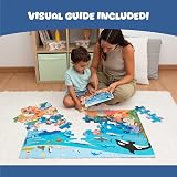 BONNYCO Giant Ocean Animals Floor Puzzle 48 Large Pieces 36.2 x 24.4 in view 5
