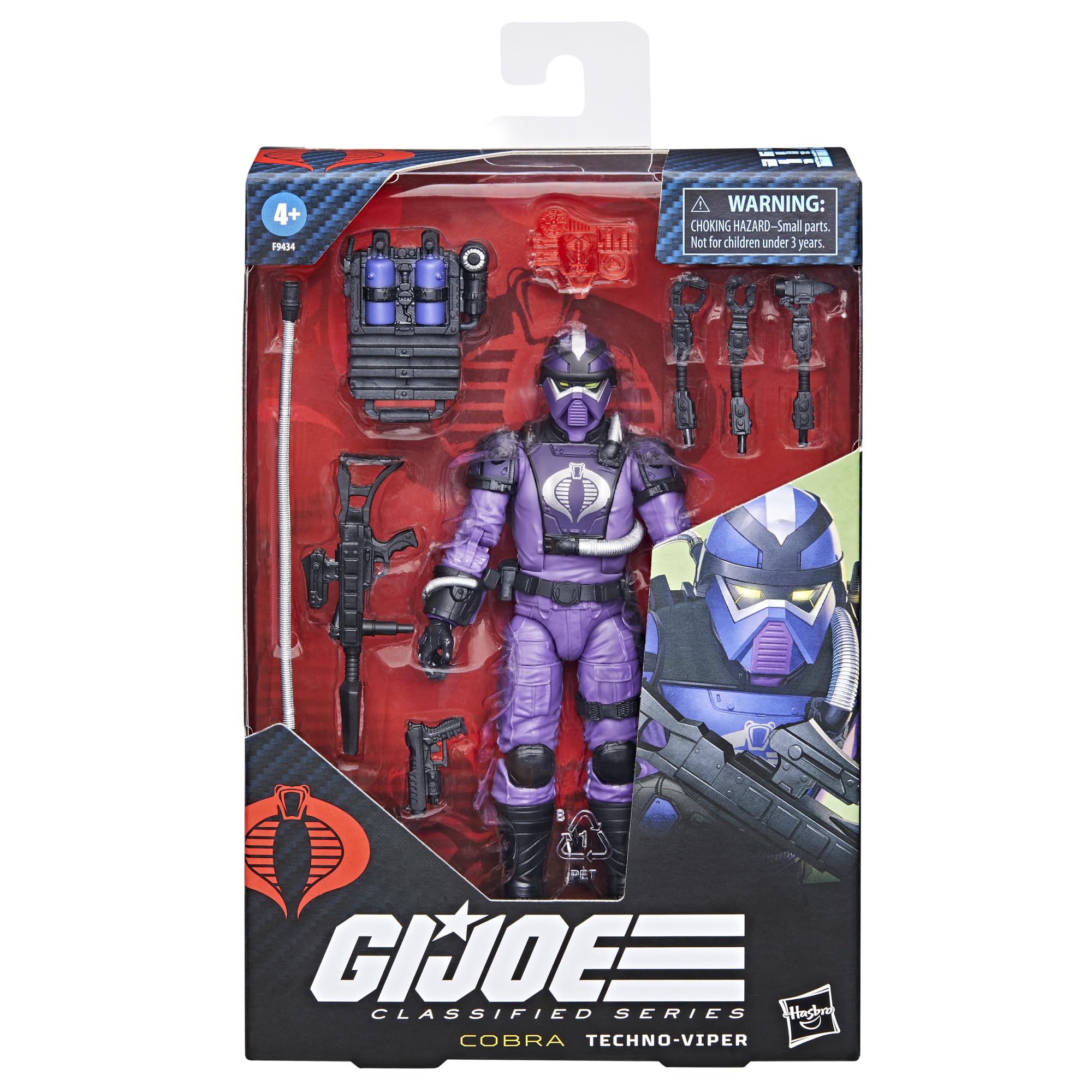 G.I. Joe Classified Series #117, Techno-Viper, Collectible 6-Inch Action Figure with 8 Accessories