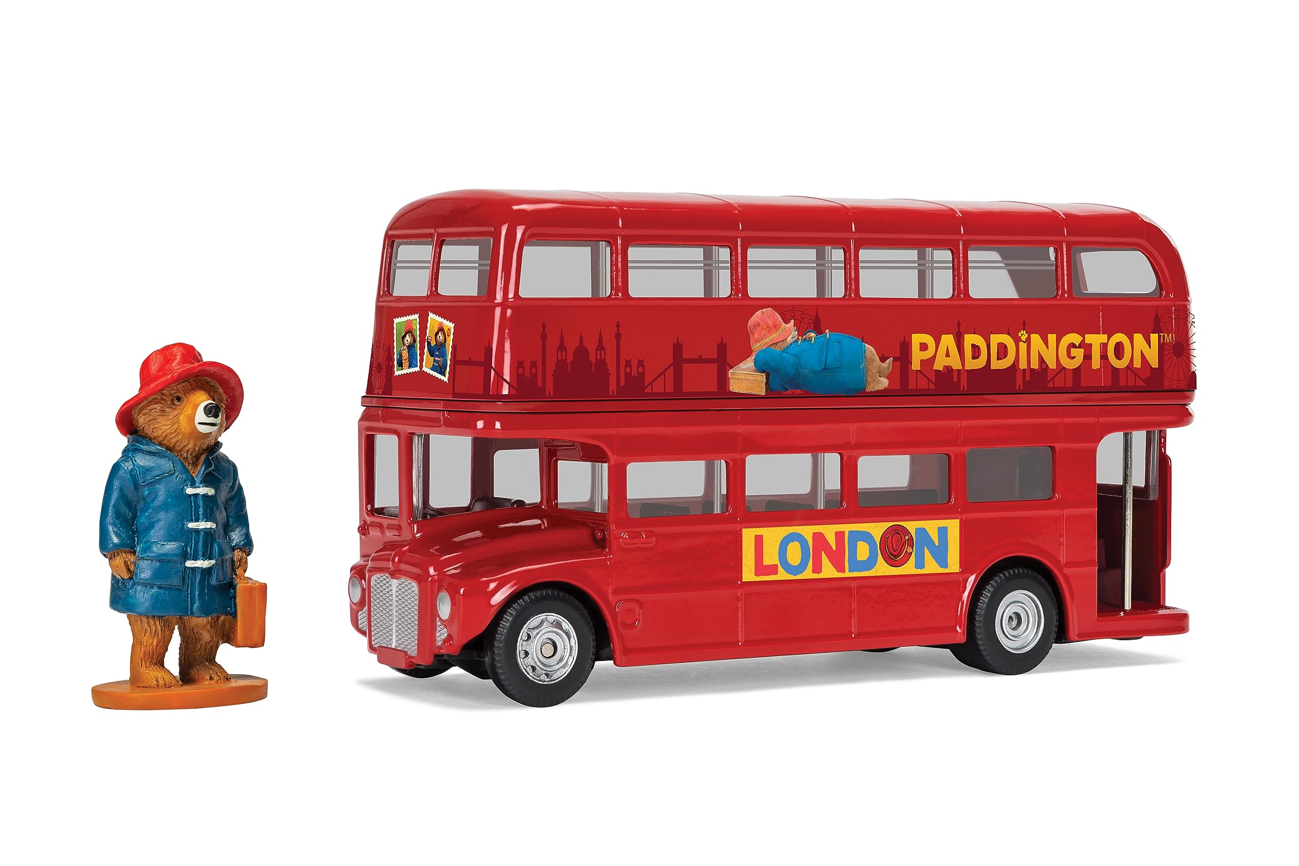 Corgi Diecast Model Cars - CC82331 Paddington London Bus and Figurine - Men, Women & Kids Souvenir Gifts from UK - Small Die Cast Toy Car Models for Boys, Gift for Motor Enthusiasts