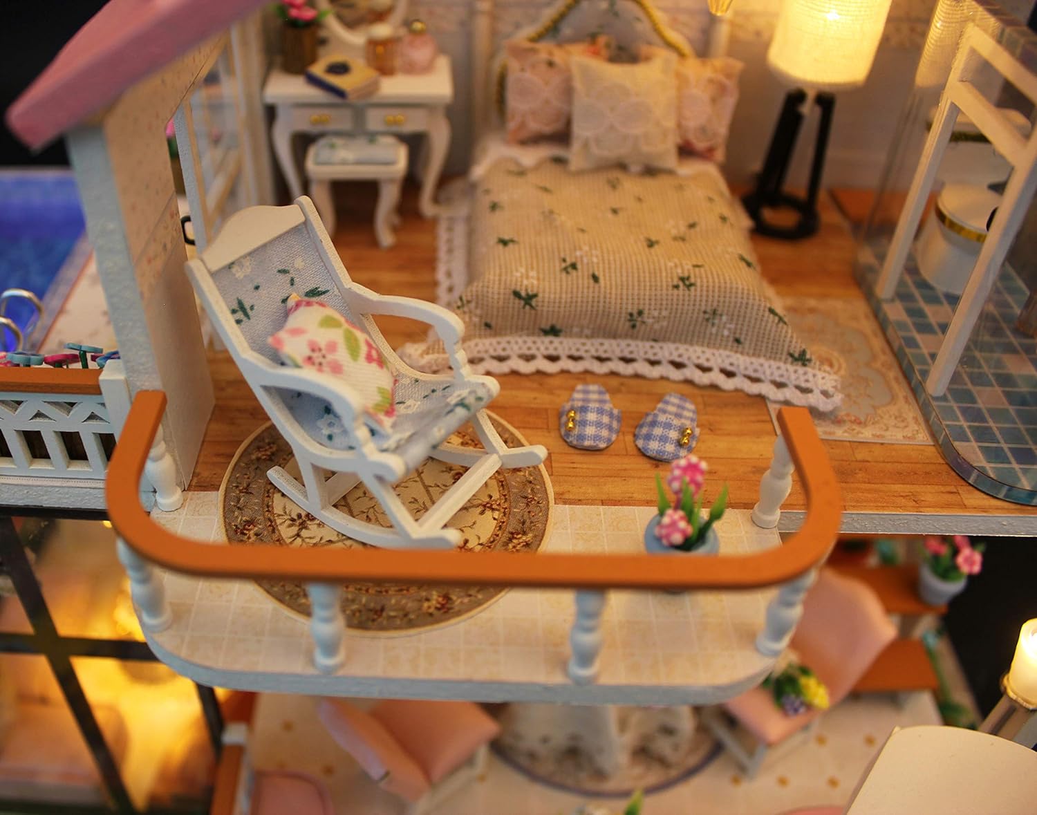 flever dollhouse miniature diy house kit